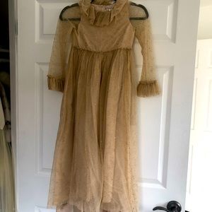 COPY - Silk lining Mesh sparkle gown size 4year to 6 year dressy couture for pa…